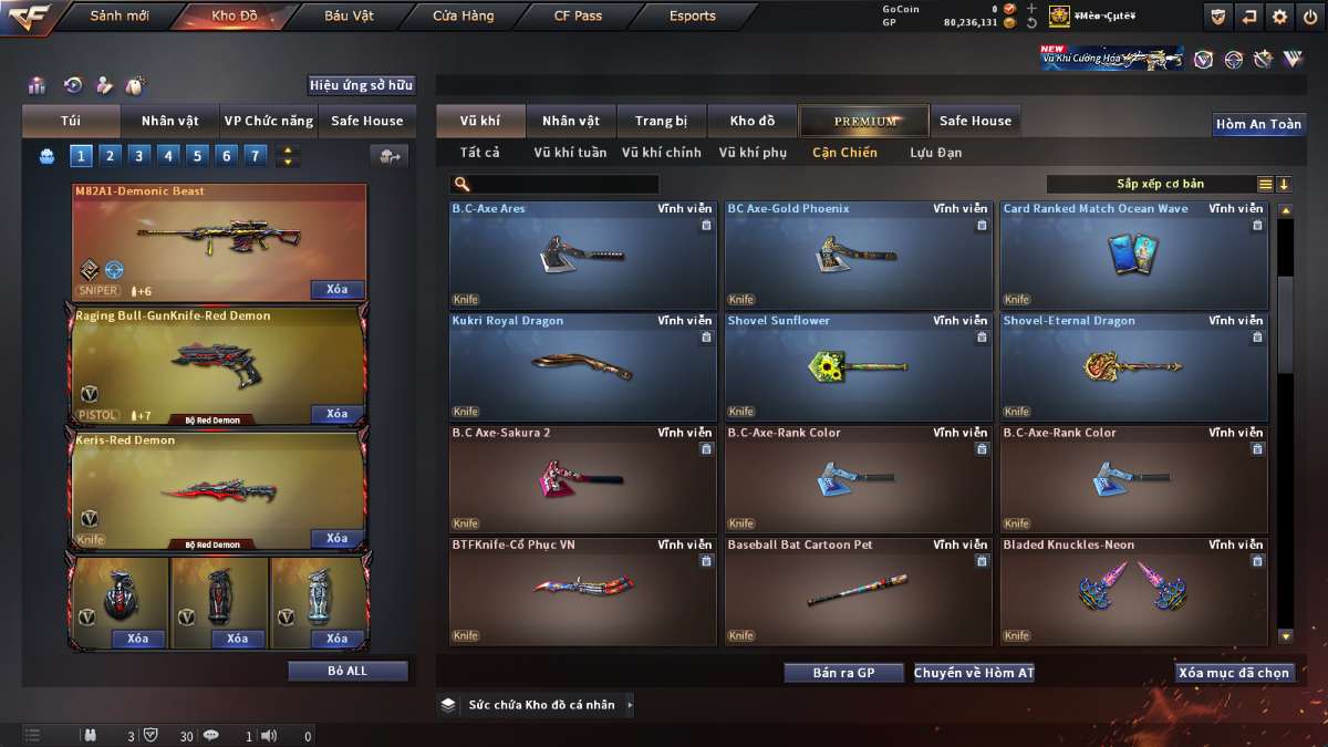 shop acc cf uy tin gia re